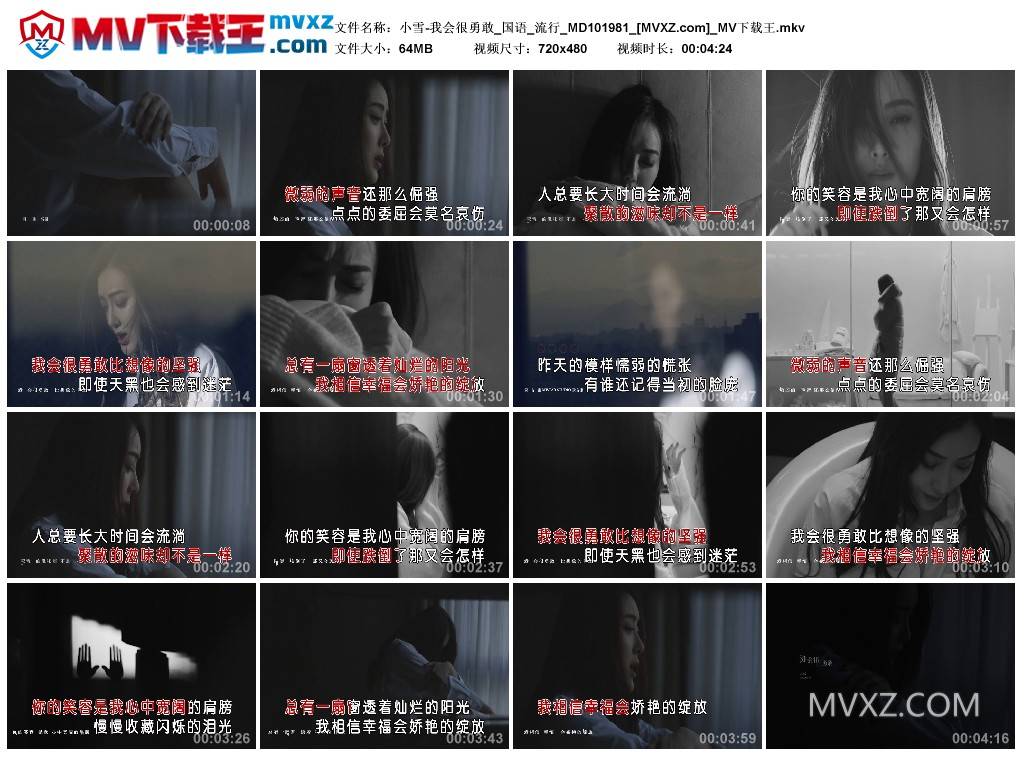小雪-我会很勇敢_国语_流行_MD101981